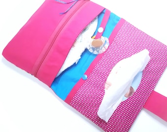 Diaper bag with owl motif, diaper bag