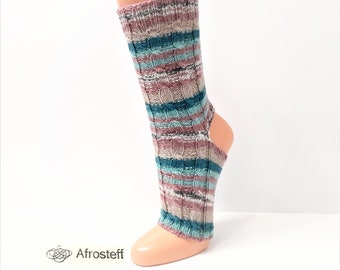 Yoga Socken mit Zopfmuster, Pediküre Socken Gr. 39/40