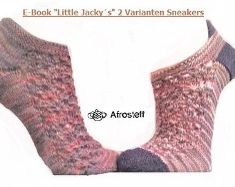 Strickanleitung für Sockenmuster "Little Jackys" mit 2 Varianten/ Sneaker Socken