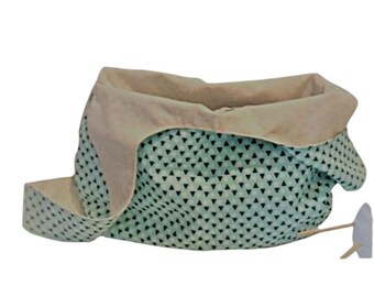 Project bag, knot bag, project bag, fabric bag