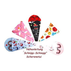 Sewing instructions for scissors case &quot;Schnipp-Schnapp&quot; written in German