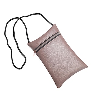 Brustbeutel, Handytasche rosa metallic