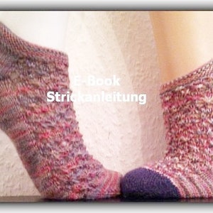 Strickanleitung für ein Sneaker-Sockenmuster Little Jackys mit zusätzlicher Varianten, in deutscher Sprache Bild 4