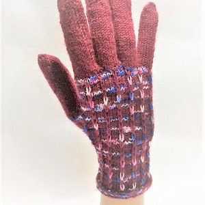 Handschuhe gestrickt in Gr. S, Damenhandschuhe Bild 4