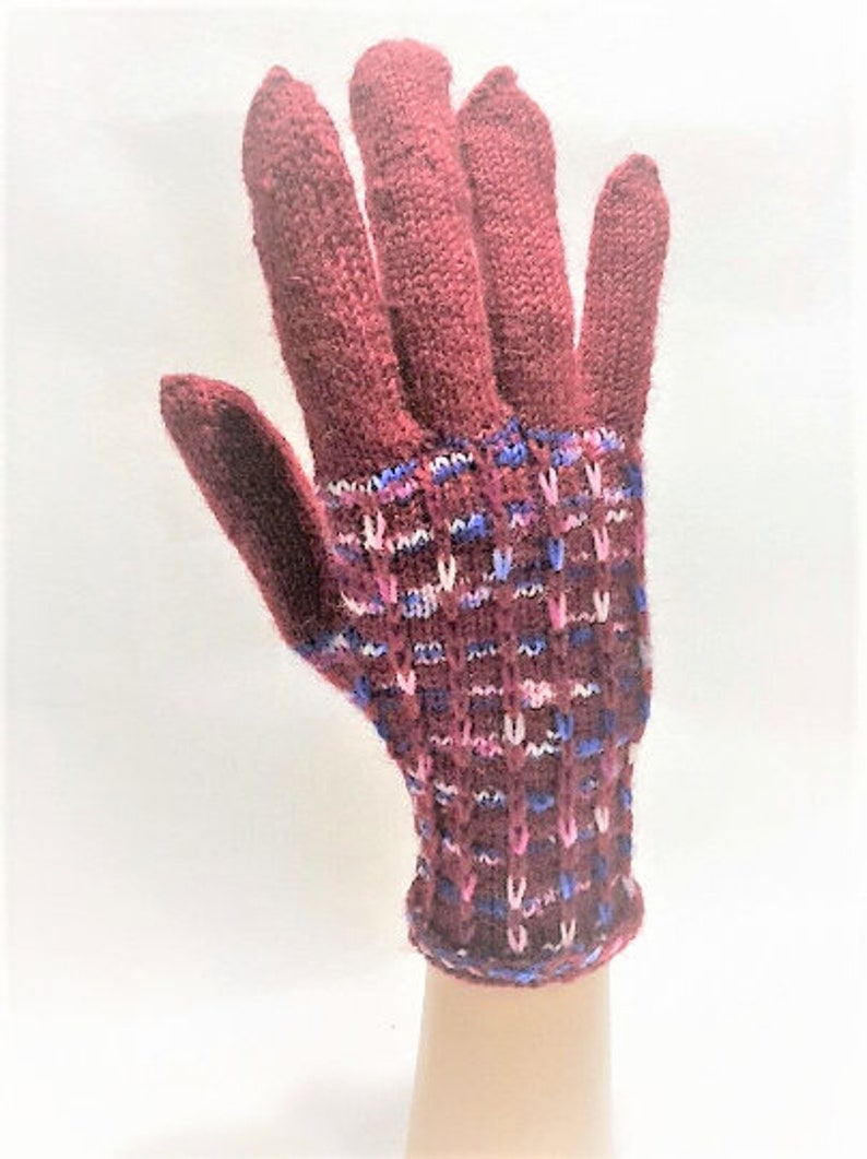 Handschuhe gestrickt in Gr. S, Damenhandschuhe Bild 4