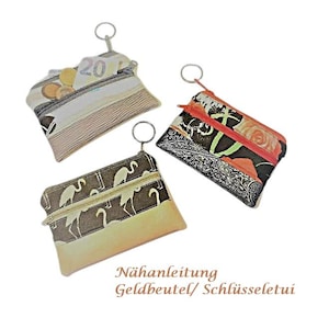 Sewing instructions for a key case