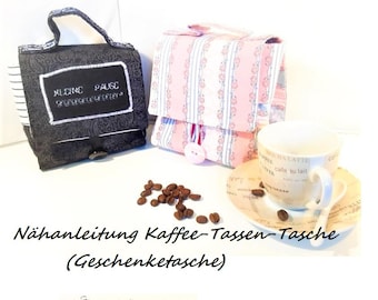 Naai-instructies "Koffiekopjeszakje", naai-instructies cadeauzakje