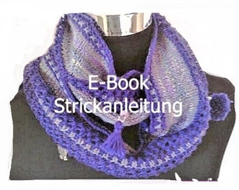 Strickanleitung "Bettlerloop", Anleitung für einen Schlauchschal, gestrickt