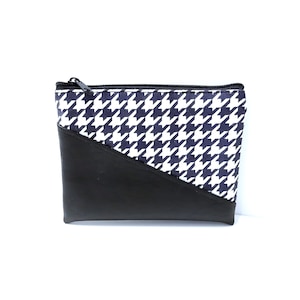Mini-Geldbörse, Mini Pouch, Schlüsseletui Hahnentritt