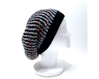 Raffinierte Strickmütze, Beanie Rainbow