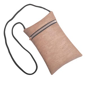 Brustbeutel, Handytasche in Kork Optik