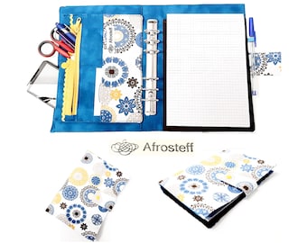 Ring Binder Organizer, Time Planner, Ring Binder DIN A5, Writing Folder