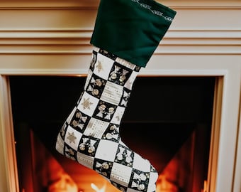 Nikolausstiefel, Kaminsocke, befüllbarer Nikolaus Stiefel zum Aufhängen