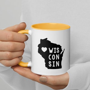 Wisconsin State Shape Mug