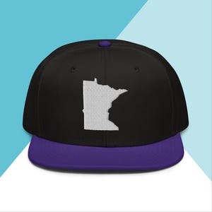 Minnesota State Shape Snapback Hat