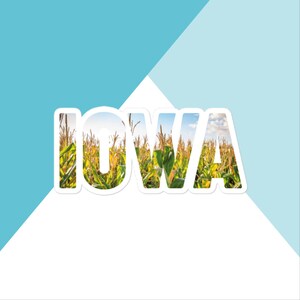 Iowa Corn Vinyl Sticker