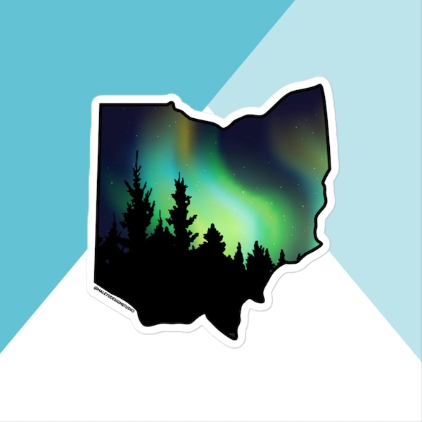 Ohio Northern Lights Vinyl Sticker