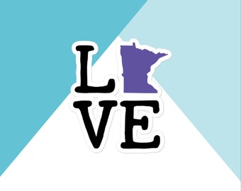 Love Minnesota Vinyl Sticker