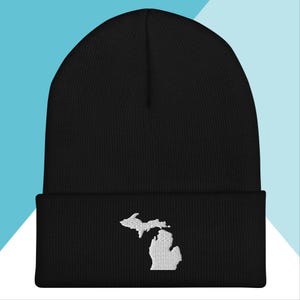 Michigan State Shape Cuffed Beanie