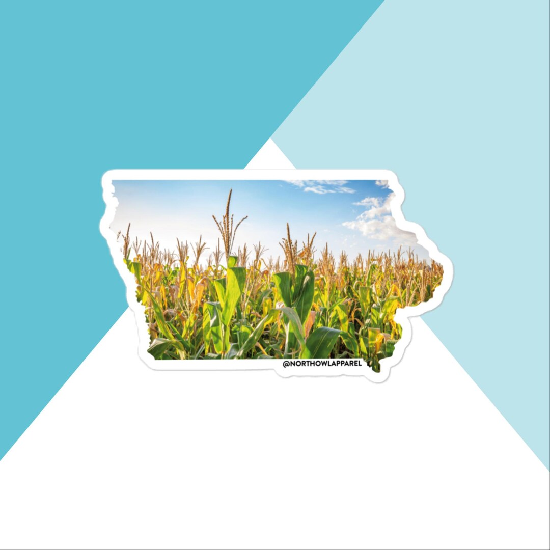 Iowa Corn Vinyl Sticker - Etsy
