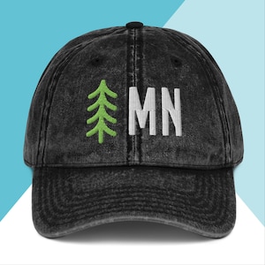 Minnesota Trees Vintage Cotton Twill Hat