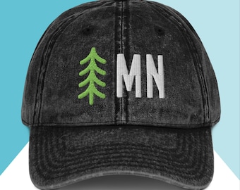 Kapelusz z bawełny twillowej Minnesota Trees Vintage