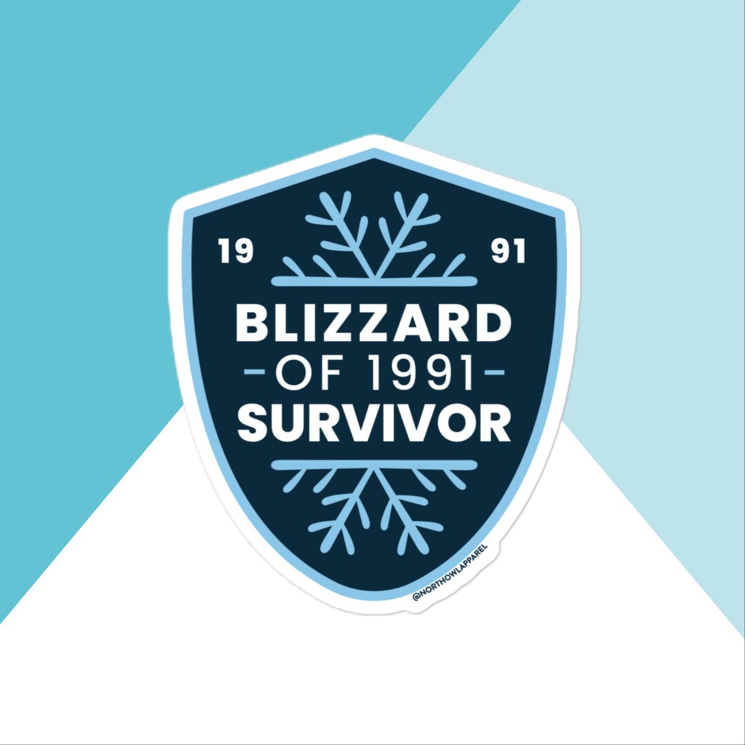 Blizzard of 1991 Vinyl Sticker - Etsy