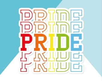 Pride Sticker, LGBTQ, 50 pezzi, adesivi Gay Pride, set di adesivi arcobaleno per laptop, adesivi impermeabili in vinile per bottiglie d'acqua, per
