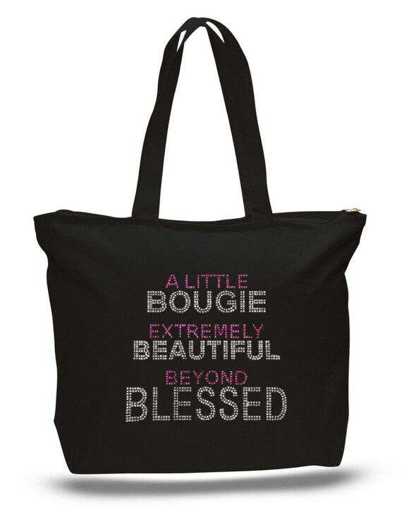 black tote bag for college