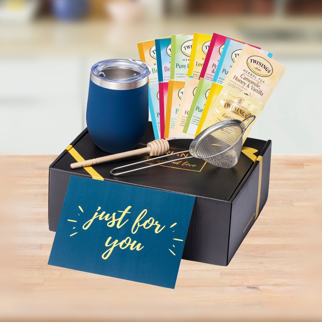 Tea Gift Box Set for Women & Men, Tea Gifts for Tea Lovers, Tea Gift
