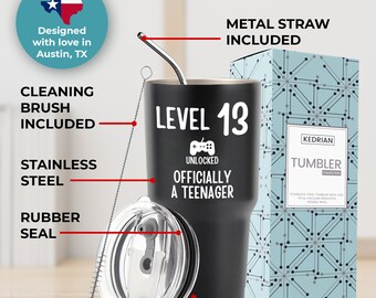 Tumbler Birthday Gifts For 13 Year Olds Boy 13th Birthday Tumbler