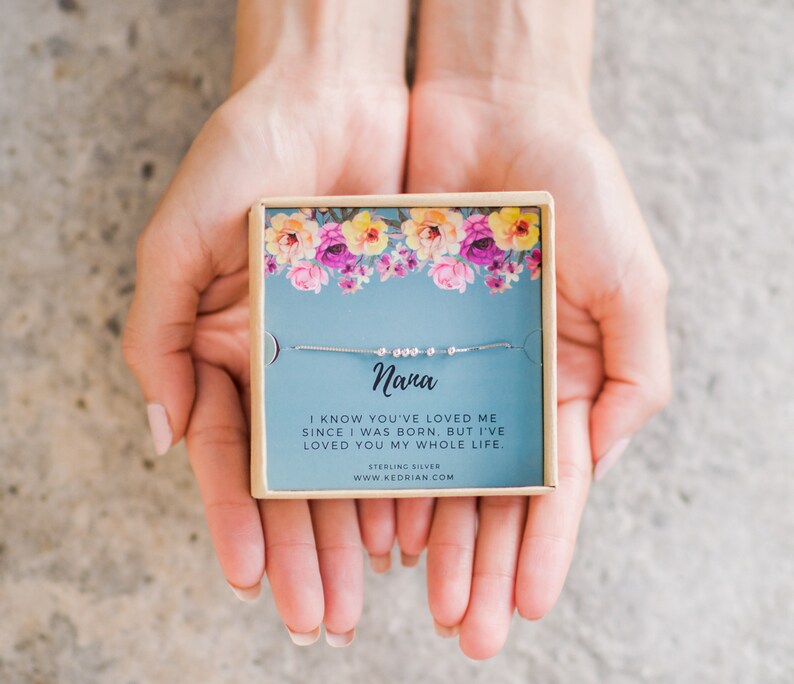 Nana Necklace 925 Sterling Silver Nana Christmas Gifts Etsy
