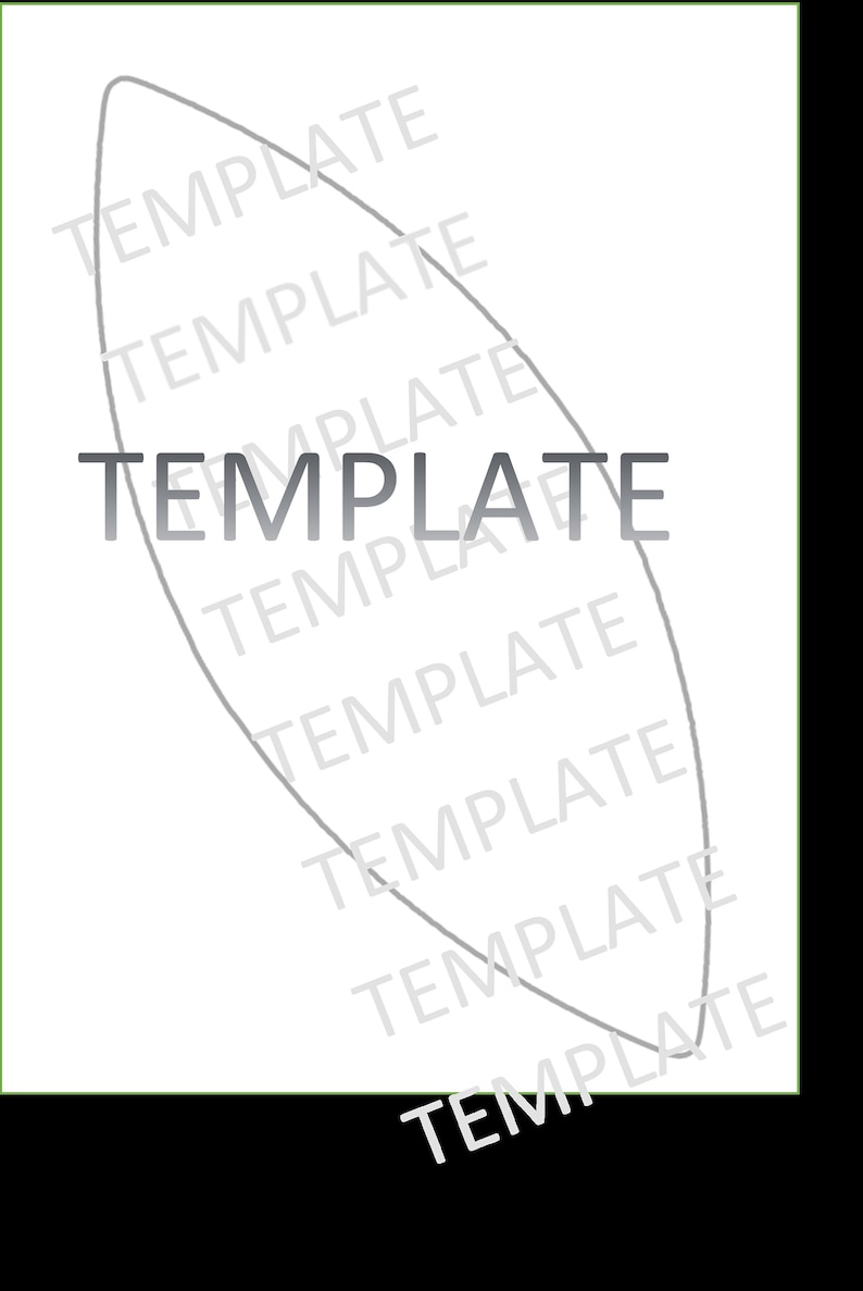 TEMPLATE Customizable Football Panel Template Etsy