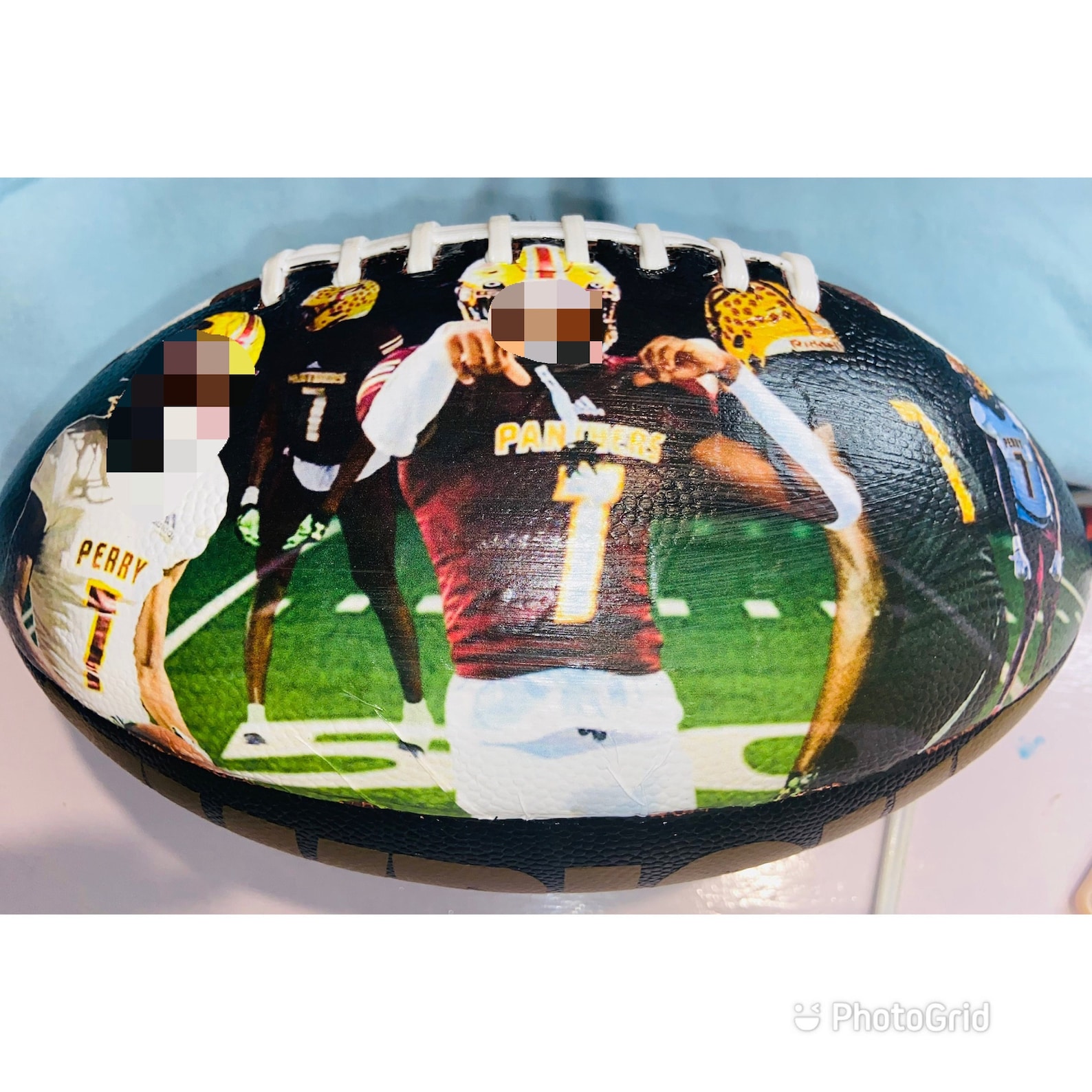 Custom Football With Photos Etsy
