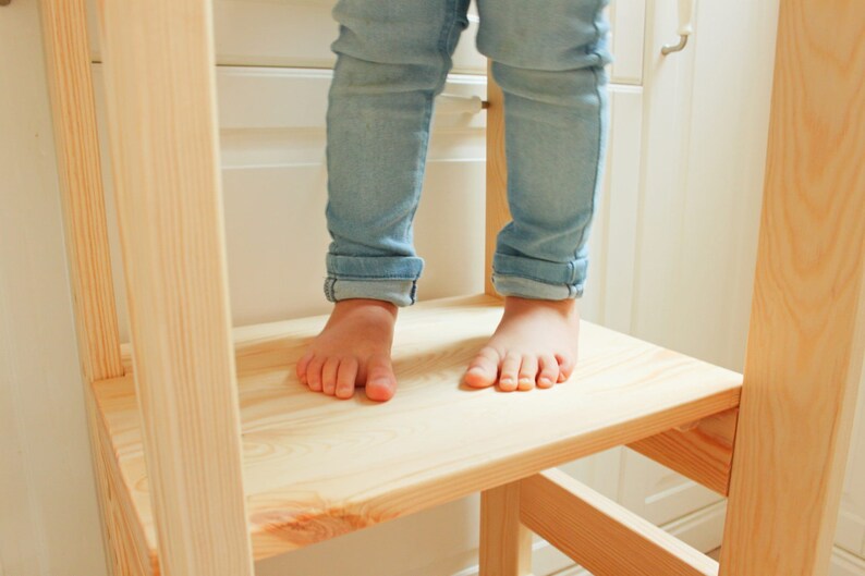 Adjustable Kitchen Helper Stool Children's Kitchen Stool Etsy