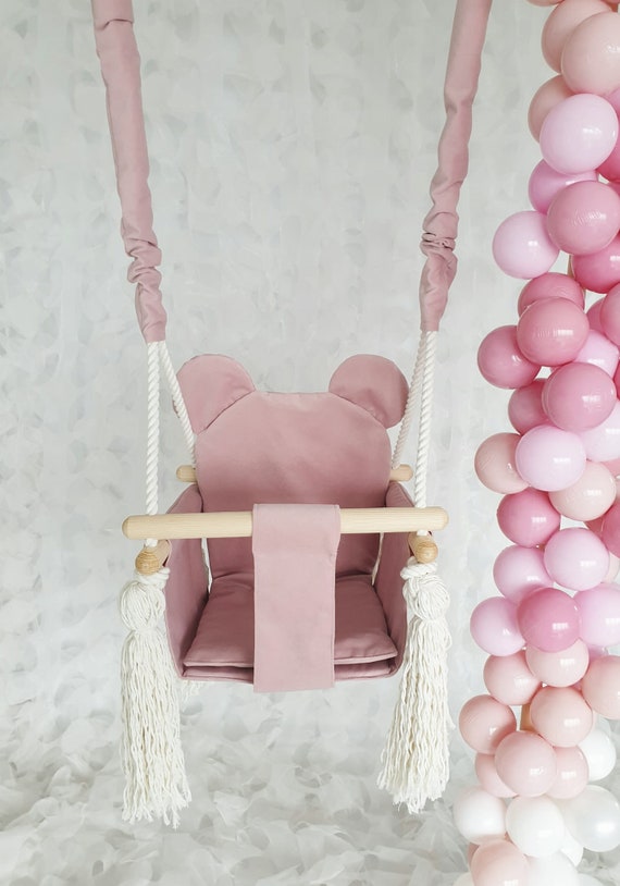 teddy bear baby swing