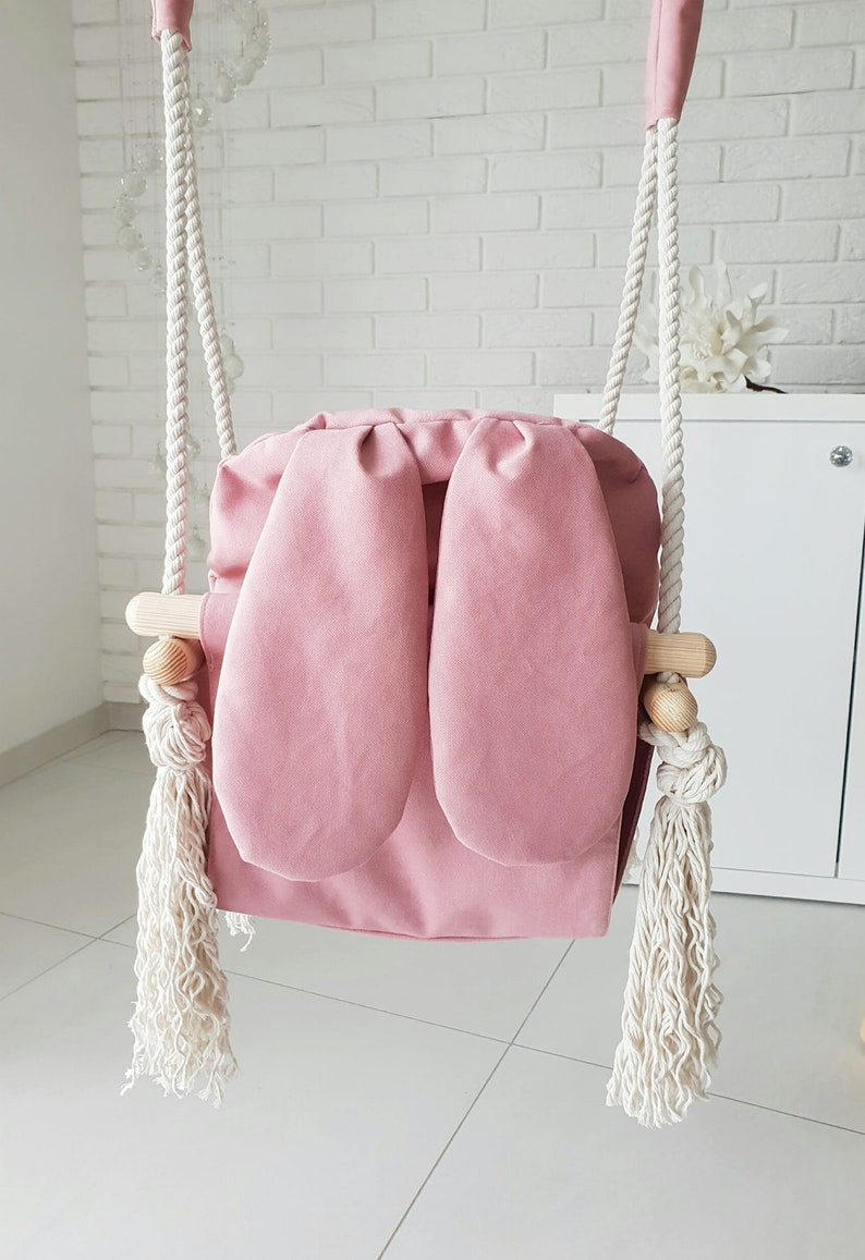 Comfortable Bunny Design Baby Swing Outdoor Indoor Swing Etsy