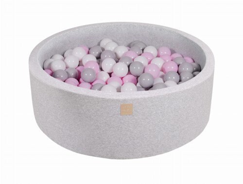 MeowBaby® Piscine Balles Pour Bébé Rond 90x40cm/300 Balles 7cm Fabriqué En  UE, Velvet, Gris Clair: D'or/Gris/Blanc