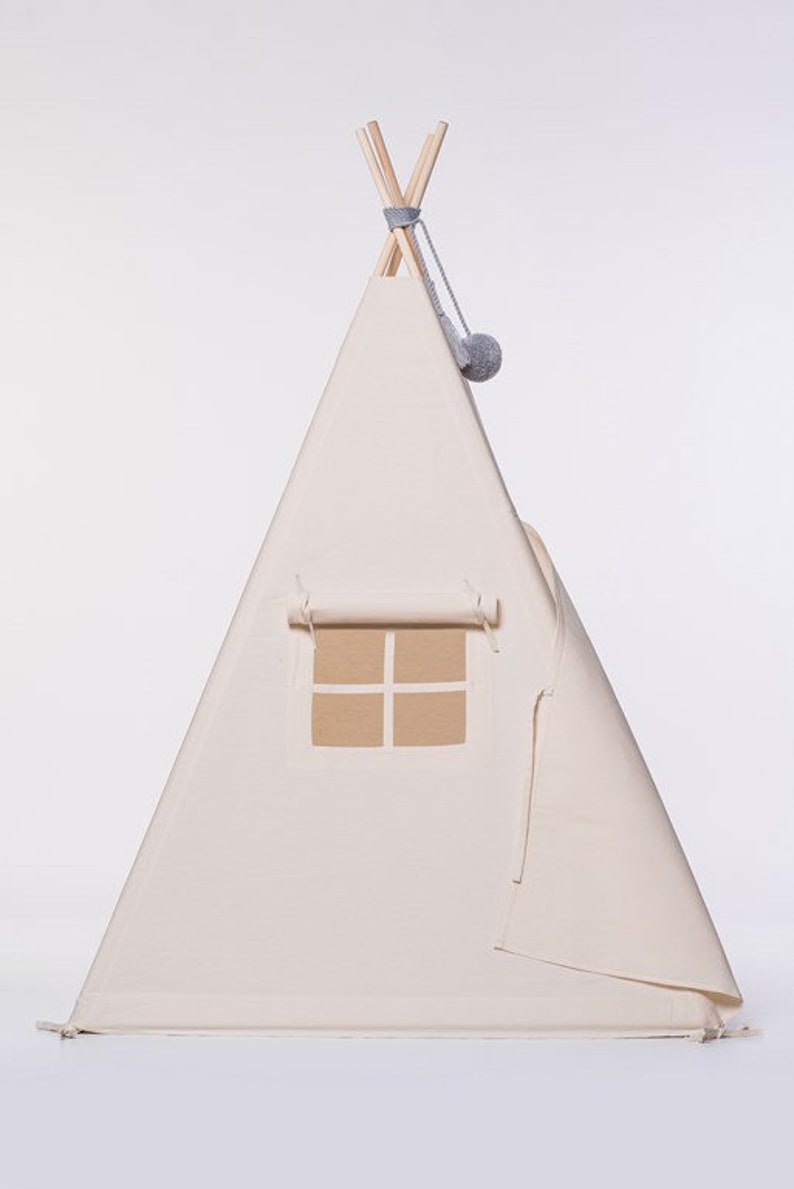 Teepee tent for children Play Tent Tipi for kids Tipi plain Teepee tent Tipi tent for kids Tipi tent Tipi Big Teepee Plain Natural