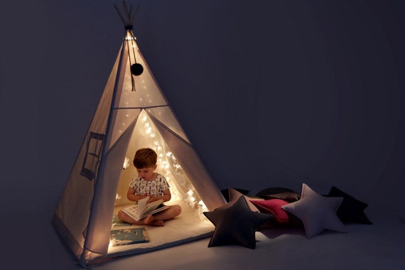 Teepee tent for children Play Tent Tipi for kids Tipi plain Teepee tent Tipi tent for kids Tipi tent Tipi Big Teepee Plain Natural