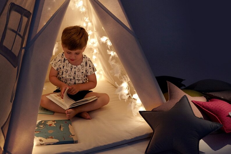 Teepee tent for children Play Tent Tipi for kids Tipi plain Teepee tent Tipi tent for kids Tipi tent Tipi Big Teepee Plain Natural