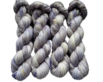 BFL silk and nylon hand-dyed wool LILAC DREAM