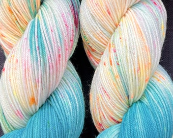 Merino Sock handgeverfde wollen sok in turquoise