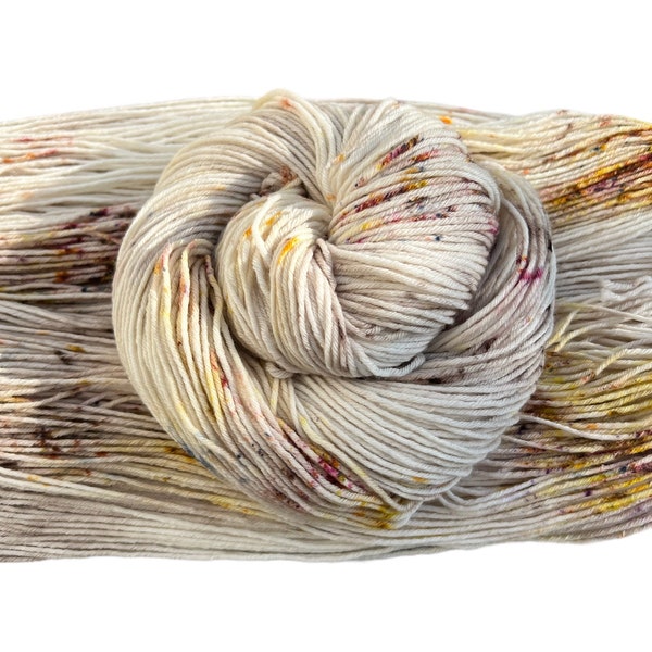 Merino High Twist 6fach handgefärbte Wolle Soft Beige