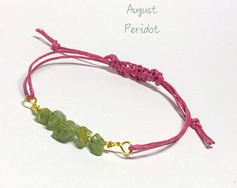 GeburtssteinArmband AUGUST - PERIDOT