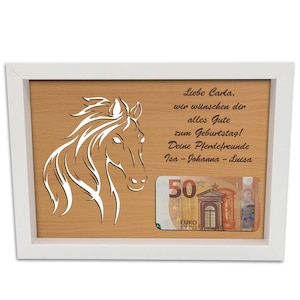 Horse owner money gift for birthday I Horse birthday gifts I Money packaging I Gifts for horse lovers I Money I Personalized