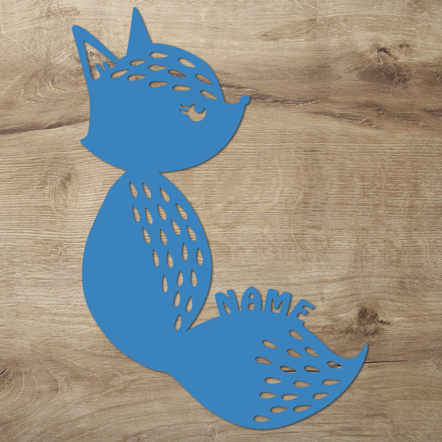 Baby Fuchs LED Wandlampe Nachtlicht – Personalisierbar Mit Namen, Batterie- Oder USB-betrieben, Farbauswahl – Deko Für Kinderzimmer