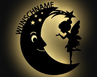 Fairy Gift Children Fairy Night Light Wall Lamp I Battery Operated Children's Room