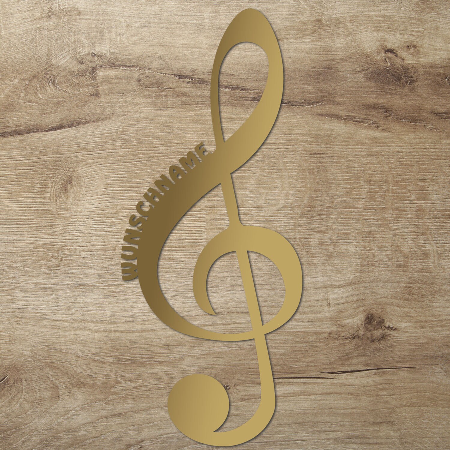 Namofactur USB-Wandleuchte Mit Farbwechsel – Personalisierte Musiknote Als Geschenk Für Musiker