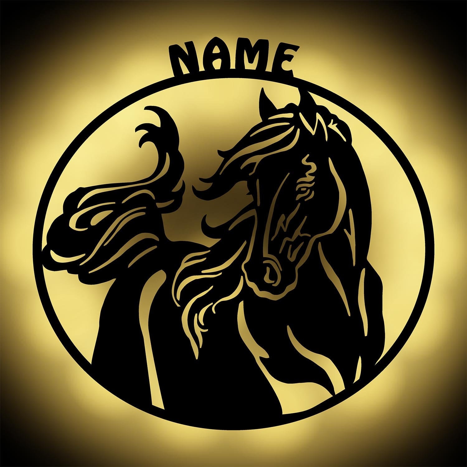 Luce Notturna A Forma Di Cavallo Personalizzata: Perfetta Per La Cameretta Dei Bambini - Foto 4